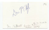 Des McAnuff Signed 3x5 Index Card Autograph Director Jersey Boys