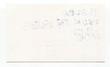 13 Engines - Mike Robbins Signed 3x5 Index Card Autographed Signature