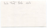 Herb Hash Signed 3x5 Index Card Autographed MLB Baseball Boston Red Sox