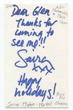 Saira Mohan Signed 3x5 Index Card Autographed Signature Actress Model