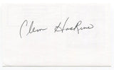 Clem Haskins Signed 3x5 Index Card Autographed NBA Basketball Western Kentucky