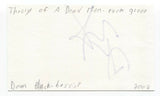 Theory of a Deadman - Dean Black Signed 3x5 Index Card Autographed Signature