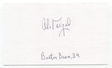 Al Veigel Signed 3x5 Index Card Autograph Baseball MLB 1939 Boston Bees