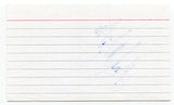 Gord Martineau Signed 3x5 Index Card Autographed Reporter Actor Dirty Work