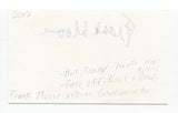 Frank Moore Signed 3x5 Index Card Autographed Signature Actor