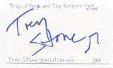 Trey Stone And The Ringers Signed 3x5 Index Card Autographed Signature