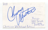 Chryssie Whitehead Signed 3x5 Index Card Autographed Actress The Producers