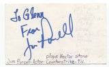 James Purcell Signed 3x5 Index Card Autographed Signature Actor