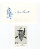Herm Starrette Signed Card Autograph Baseball MLB Roger Harris Collection