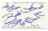 Debra McGrath Signed 3x5 Index Card Autographed Signature Actor Termini Station