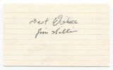 Jim Willis Signed 3x5 Index Card Autographed Baseball MLB 1953 Chicago Cubs