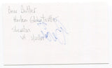 Bear Butler Signed 3x5 Index Card Autographed Basketball Harlem Globetrotters