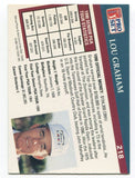 1991 Pro Set PGA Tour Golf Lou Graham Signed Card Autographed #218