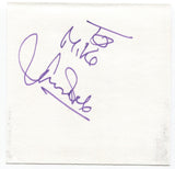 Jim Dale Signed Page Autographed Signature Inscribed "To Mike" 