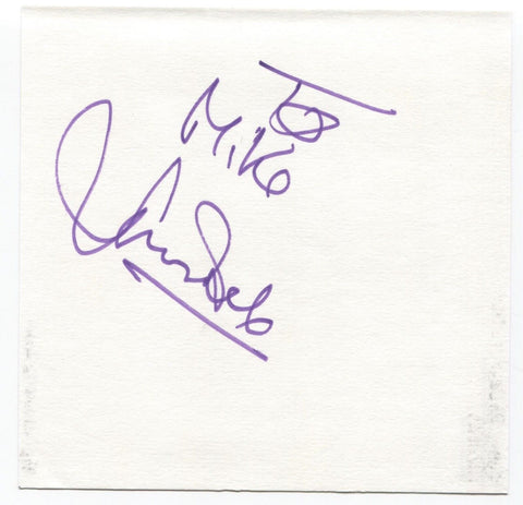 Jim Dale Signed Page Autographed Signature Inscribed "To Mike" 