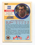 1990 Score Mark Hardy Signed Card Hockey NHL Autograph AUTO #104T