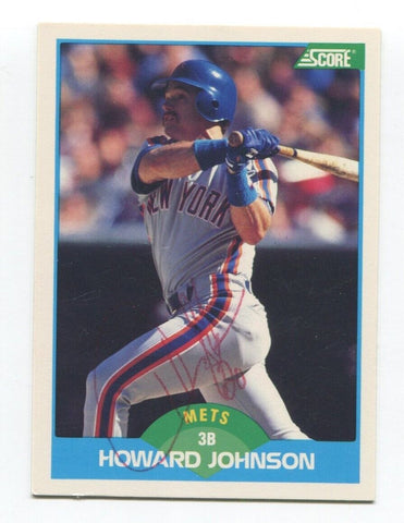 1989 Score Howard Johnson Signed Card MLB Baseball AUTO #136