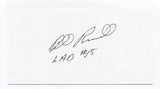 Bill Russell Signed 3x5 Index Card Autographed MLB Baseball Los Angeles Dodgers