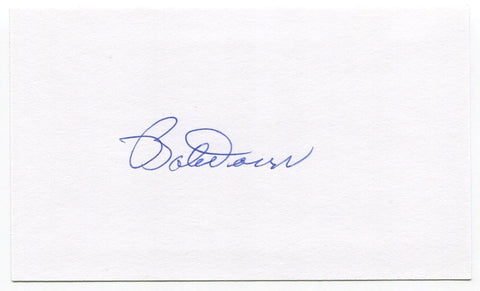 Bob "Bobby" Doerr Signed 3x5 Index Card Autographed MLB Baseball Red Sox HOF