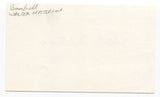 Walt Masterson Signed 3x5 Index Card Autographed MLB Baseball Senators