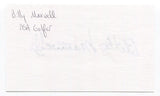 Billy Maxwell Signed 3x5 Index Card Autographed PGA Champion Golf Golfer