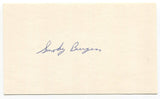 Smoky Burgess Signed 3x5 Index Card Autographed MLB Baseball Phillies