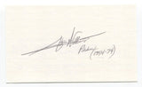 Stan Williams Signed 3x5 Index Card Autograph Baseball MLB Los Angeles Dodgers