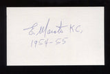 Enrique Maroto Signed 3x5 Index Card Signature Autograph Baseball