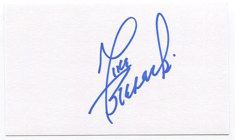 Mike Bielecki Signed 3x5 Index Card Autographed Pittsburgh Pirates Debut 1984