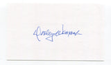 Dooley Womack Signed 3x5 Index Card Autographed Baseball MLB New York Yankees