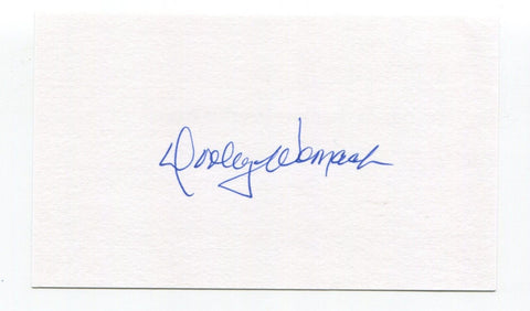 Dooley Womack Signed 3x5 Index Card Autographed Baseball MLB New York Yankees