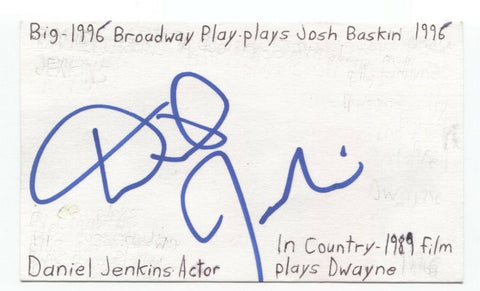Daniel Jenkins Signed 3x5 Index Card Autographed Actor Signature