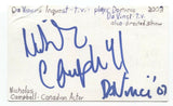 Nicholas Campbell Signed 3x5 Index Card Autographed Signature Actor Filmmaker