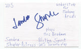 Sandra Shipley Signed 3x5 Index Card Autograph Signature Actress Mermaids