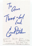 Ernest Dickerson Signed 3x5 Index Card Autograph Signature Director Juice Bones