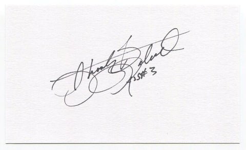 Mack "Shooty" Babbitt Signed 3x5 Index Card Autographed Oakland Athletics MLB