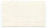 The Blessing - William Topley Signed 3x5 Index Card Autographed Signature Band