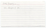Bob Johnson Signed 3x5 Index Card Autographed Baseball 1969 New York Mets