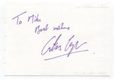 Giles Cooper Signed Page Autographed Signature Inscribed "To Mike" 