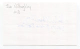 Jim Willoughby Signed 3x5 Index Card Autograph Baseball MLB San Francisco Giants