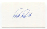 Rick Renick Signed 3x5 Index Card Baseball Autographed Signature