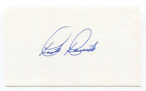 Rick Renick Signed 3x5 Index Card Baseball Autographed Signature