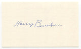 Harry Brecheen Signed 3x5 Index Card Autographed Cardinals World Series MLB