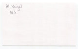 Al Veigel Signed 3x5 Index Card Autograph Baseball MLB 1939 Boston Bees