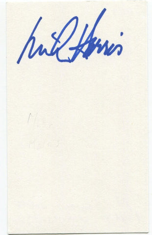 Mike Harris Signed 3x5 Index Card Autographed Signature Ontario Premier