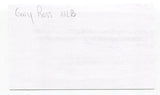 Gary Ross Signed 3x5 Index Card Autographed MLB Baseball San Diego Padres