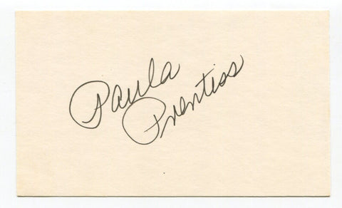 Paula Prentiss Signed 3x5 Index Card Autographed Actress The Stepford Wives