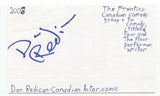 Dan Redican Signed 3x5 Index Card Autographed Signature Comedian Comic Actor