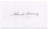 Chuck Diering Signed 3x5 Index Card Autographed Baseball Baltimore Orioles MVP