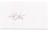 Alan Bannister Signed 3x5 Index Card Autographed Signature Philadelphia Phillies